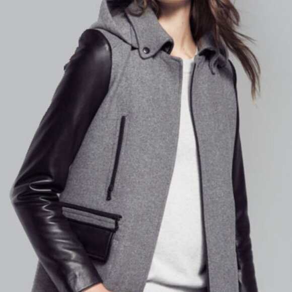 Danier Viola Wool & Leather Winter Jacket - Picture 1 of 16